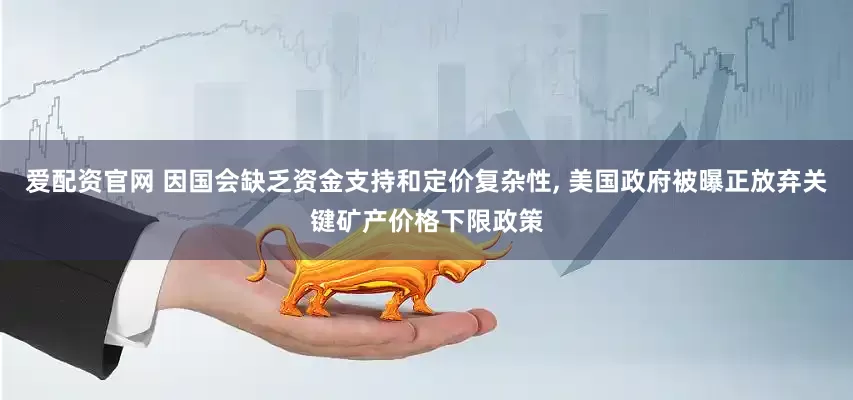 爱配资官网 因国会缺乏资金支持和定价复杂性, 美国政府被曝正放弃关键矿产价格下限政策